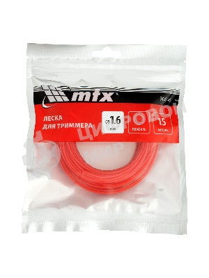 Леска для триммера MTX круглая 1,6 мм х 15 м