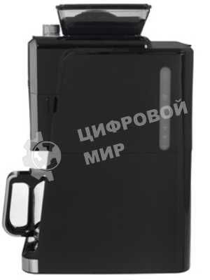 Кофеварка капельная со встроенной кофемолкой BQ CM3002 черный-стальной, исп. кофе - зерновой/молотый, 1.5 л, 1400 Вт