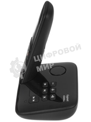 Радиотелефон Dect Gigaset AS690A DUO черный (труб. в компл.:2шт) автооветчик АОН
