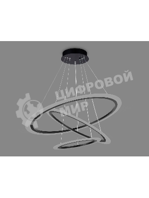 Светильник Ambrella light FA4361/3 BK черный 145W 3000K/4200K/6400K D770*800 (ПДУ РАДИО 2.4G)