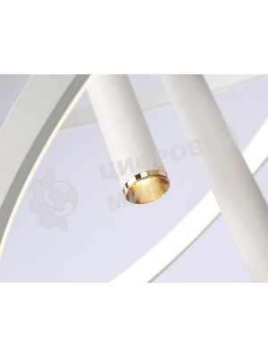 Подвесной светодиодный светильник Ambrella light FL5371/2+3 WH белый 93W 3000K/4200K/6400K+4200K D600/400*1200 (ПДУ ИК)