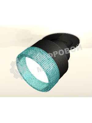 Светильник Ambrella Light XM8102543 SBK/BL черный песок/голубой GX53 (A2242, A2106, C8102, N8488)