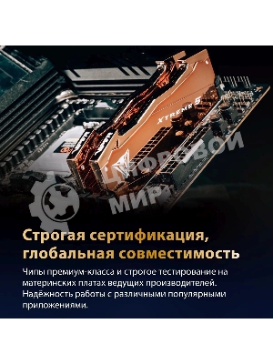 Оперативная память Patriot Viper Xtreme 5 Aurum, DDR5, 32GB (2x16GB), 8000 MHz, CL38, с радиатором, золотистый
