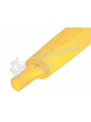 Термоусаживаемая трубка Rexant 50,0/25,0 мм, желтая, упаковка 10 шт. по 1 м