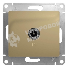 Механизм розетки TV 1-м СП Glossa оконечной 1DB титан SchE GSL000491