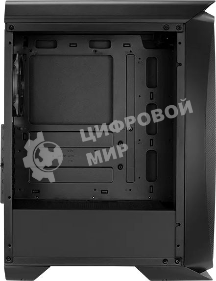 Компьютерный корпус Aerocool/Formula Aero One Eclipse-G-BK-v1 черный без БП ATX 4x120мм 2xUSB 3.0 audio
