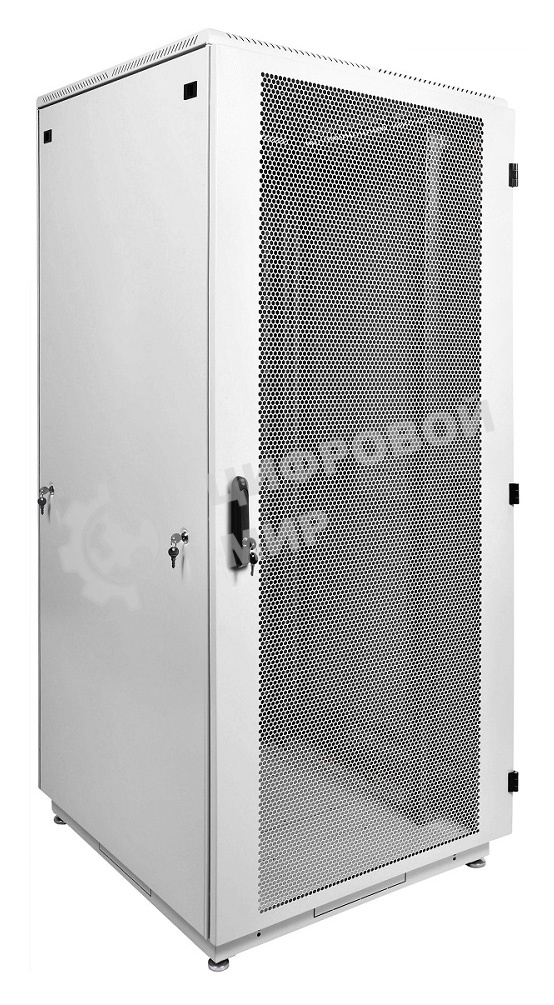 Шкаф телекоммуникационный напольный 42U (800x1000) дверь перфорированная (3 места), ШТК-М-42.8.10-4ААА