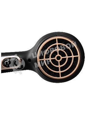 Фен Hyundai H-HD0767 черный, 2000 Вт, ионизация