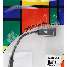 Адаптер miniDP --> HDMI-F 0.15м, оплетка, 4K@60Hz, Telecom (TA565)