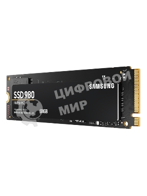 Накопитель SSD Samsung 980 MZ-V8V500BW, 500Gb, PCIe 3.0 x4, M.2 2280, NVMe, R/W 3100/2600