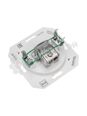 Розетка телевизионная Kranz TV DEA Проходная с/у мех. бежевый (1/10/120)