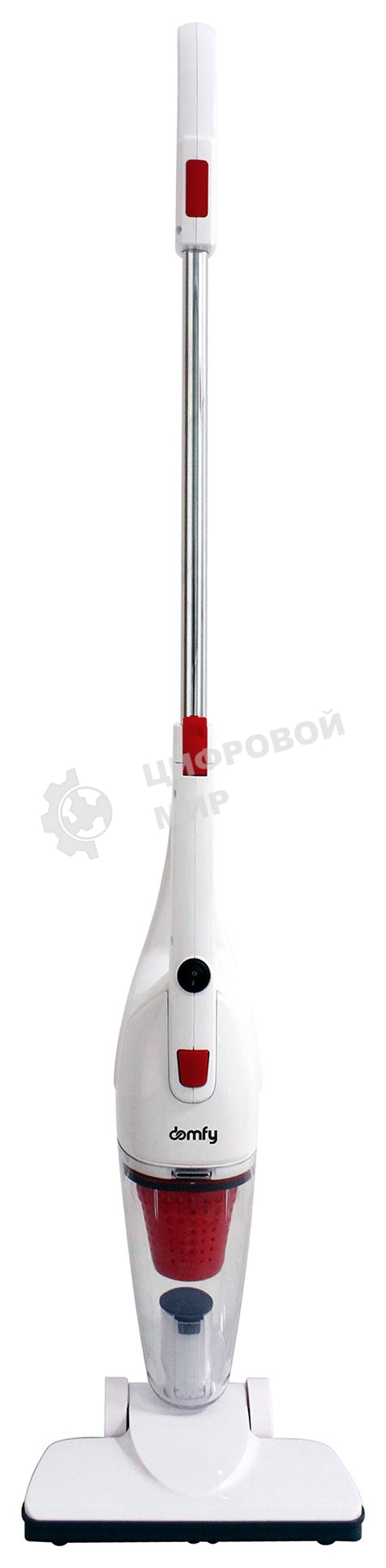 Вертикальный пылесос Domfy DSC-VC301 1000Вт белый/красный