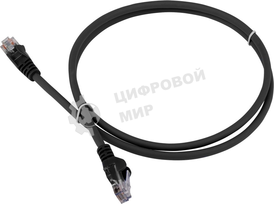 Патч-корд LANMASTER LSZH UTP cat.6, 1.0 м, черный