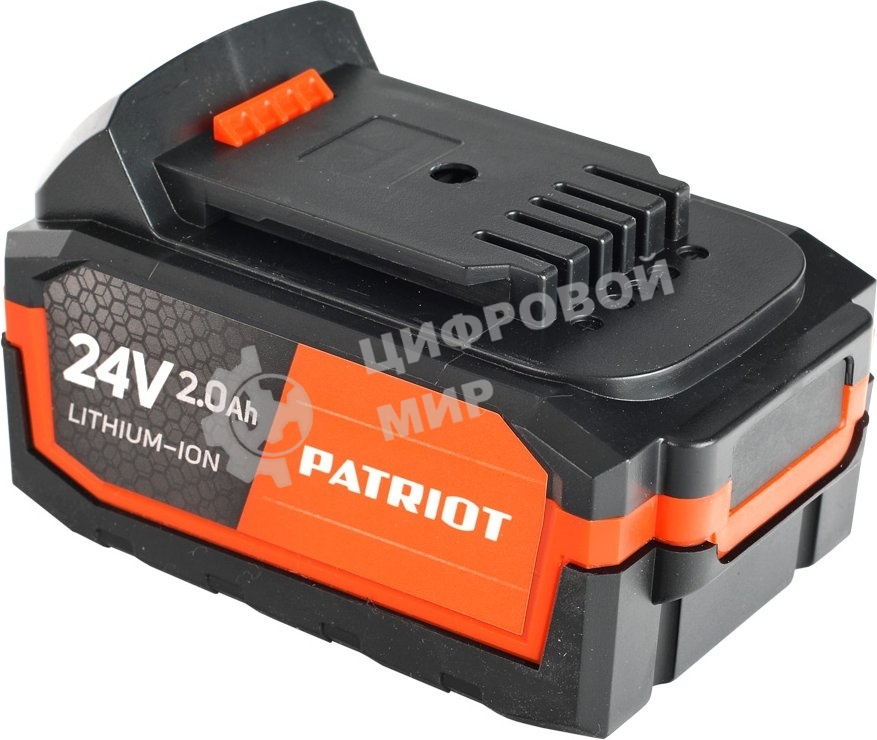 Батарея аккумуляторная Li-ion для шуруповертов Patriot серии The One, Модели: BR 241Li/h, Емкость аккумулятора: 2,0 Ач, Напряжение: 24В