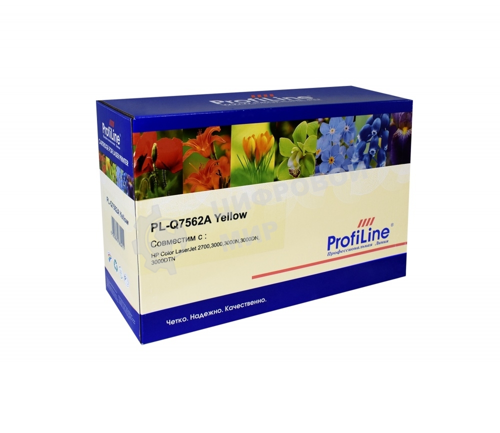 Картридж лазерный ProfiLine PL-Q7562A для принтеров HP Color LaserJet 2700/3000/3000N/3000DN/3000DTN Yellow 3000 копий