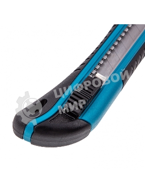 Нож Gross 170 мм, обрезин. ABS - корпус, выдв.сегм. лезвие 18 мм (SK-5), метал. напр-щая, 5 лезвий