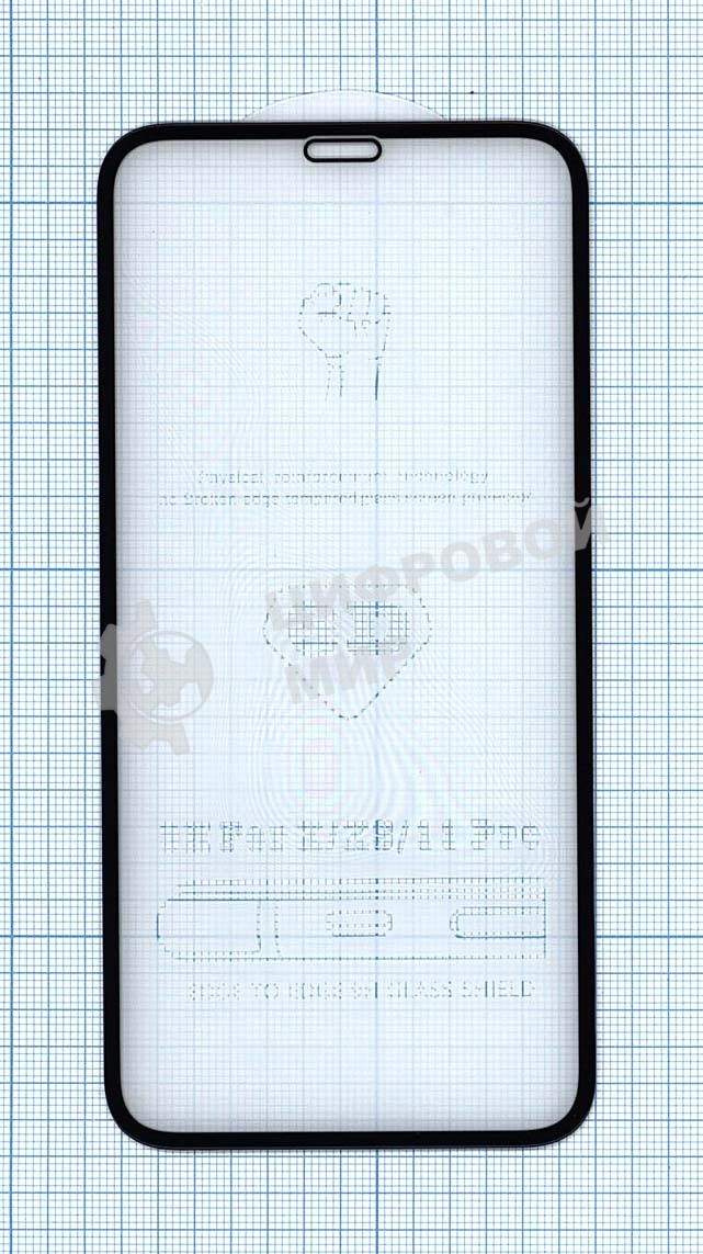 Защитное стекло 6D для Apple iPhone 11 Pro черный