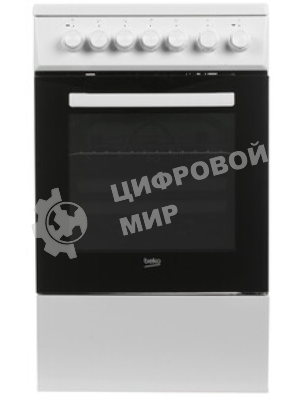 Плита электрическая Beko FSE57110GW белый, конфорок 4 шт, духовка 55 л, гриль, 50 см x 85 см x 60 см