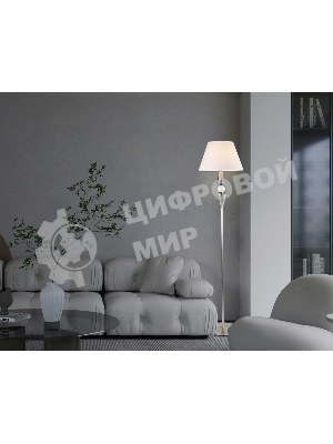 Светильник Ambrella light LH75265 SN/FR сатин никель/белый матовый E27 max 60W D360*1560