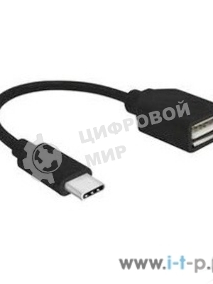Переходник Cablexpert Переходник USB OTG, USB Type-C/USB 2.0F, пакет (A-OTG-CMAF2-01)