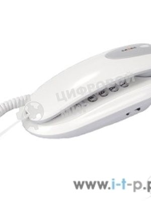 Телефон проводной teXet TX-236 светло-серый