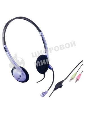 Гарнитура Genius HS-02B (31710037100) 2х mini jack 3.5mm