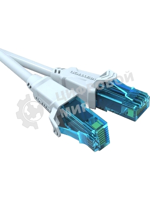 Патч-корд Vention прямой UTP cat.5е, RJ45 - 0,75м. Серый VAP-A10-S075