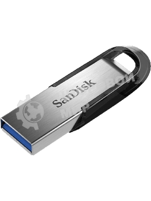 Флешка USB Sandisk CZ73 Cruzer Ultra Flair (SDCZ73-032G-G46), 32Gb, USB 3.0, R/W 150/45, серебристый/черный