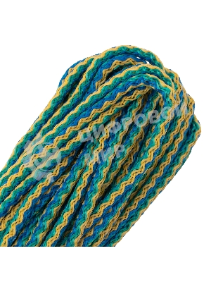 Шнур вязаный полипропиленовый Сибртех с сердечником, разноцветный, 4 мм, L 20 м,