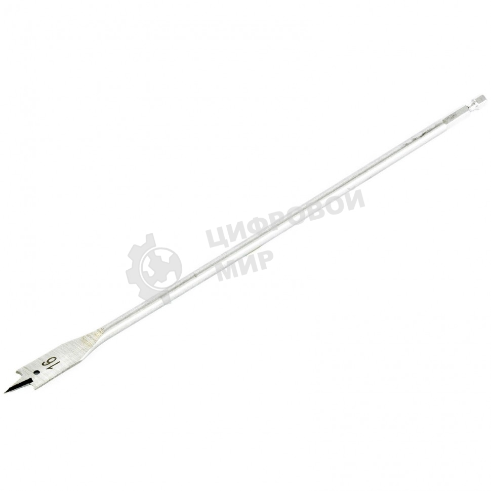 Сверло по дереву Matrix перовое удлиненное, 16 х 300 мм, 6-гранный хвостовик