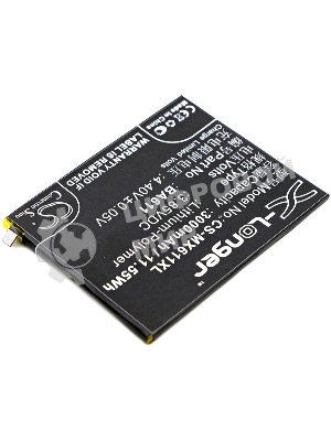 Аккумулятор CameronSino CS-MX611XL BA611 для MeiZu M5, Meilan M53.85V, 3000mAh, 11.55Wh
