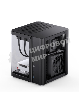 Корпус без блока питания Корпус JONSBO TK-1 Black 2.0 MATX без БП, mini-ITX, micro-ATX, черный
