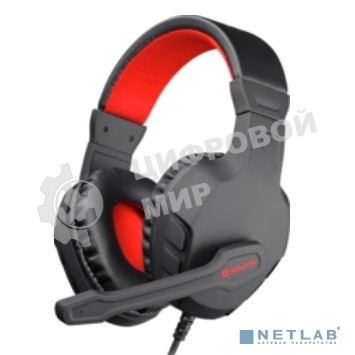 Гарнитура Defender GAMING CUJO BLACK/RED