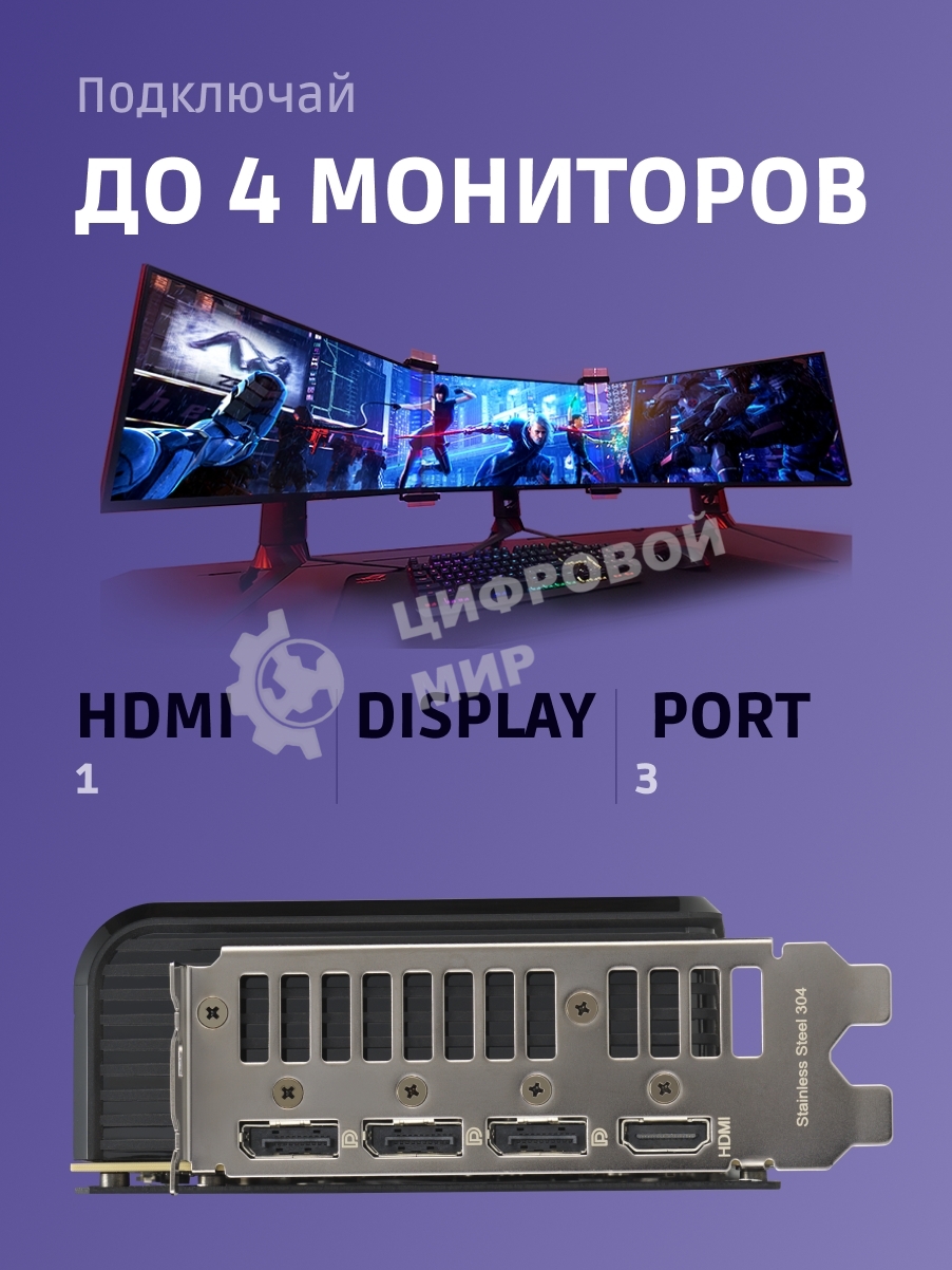 Видеокарта ASUS PRIME-RTX 5080-O16G, 16Gb GDDR7, 256 bit, DisplayPort, HDMI, GPU 2655 MHz 90YV0LX0-M0NA00