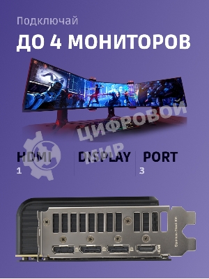 Видеокарта ASUS PRIME-RTX 5080-O16G, 16Gb GDDR7, 256 bit, DisplayPort, HDMI, GPU 2655 MHz 90YV0LX0-M0NA00