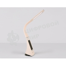 Светодиодная настольная лампа с дисплеем Ambrella light DE511 BG бежевый LED 3000-6400K 6W+LCD 2W
