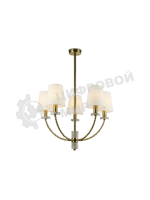 Люстра Ambrella light LH75351/5 SB/WH бронза/белый E14*5 max 40W D630*780