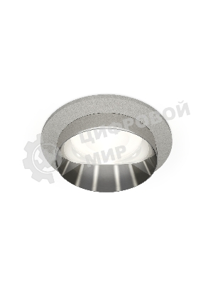 Комплект встраиваемого светильника Ambrella light XC6514022 SGR/PSL серый песок/серебро полированное MR16 GU5.3 (C6514, N6132)
