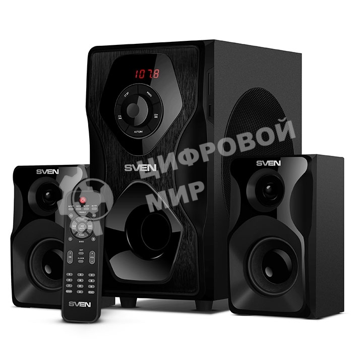 Акустическая система SVEN AC MS-2055, черный (55Вт, FM-тюнер, USB/SD, дисплей, ПДУ, Bluetooth)