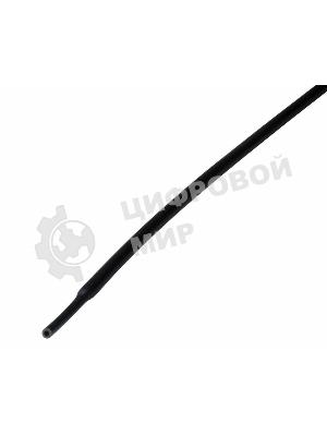 Трубка термоусадочная 1.0/0.5 1м черный Rexant 20-1006