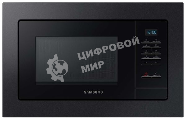 Микроволновая печь Samsung MS20A7013AB/BW черный (встраиваемая)