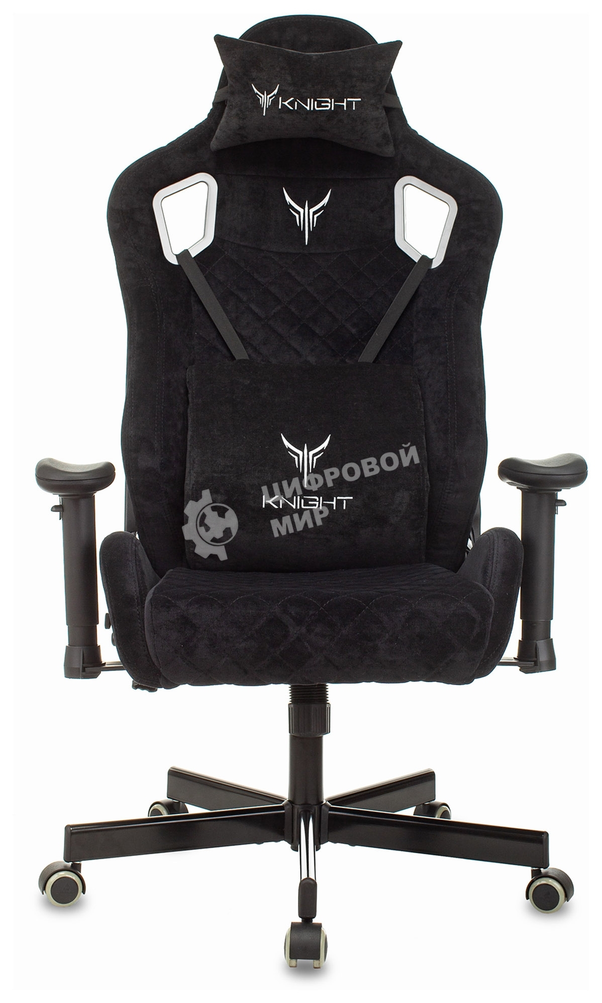 Кресло игровое Бюрократ Knight Outrider Light-20 черный с подголов. крестовина металл