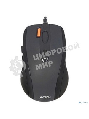 Мышь проводная A4Tech N-70FX черный, 1600 dpi, USB, кнопки - 7