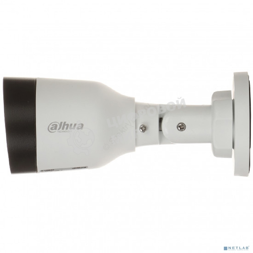 Уличная цилиндрическая IP-видеокамера Dahua DH-IPC-HFW1431S1P-0360B-S6 4Мп, 1/2.9” CMOS, объектив 3.6мм, обнаружение людей, ИК 30м, IP67, металл/пластик