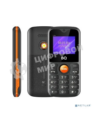 Мобильный телефон BQ 1853 Life черный/оранжевый