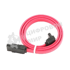 Кабель интерфейсный SATA Cablexpert CC-SATADATA90-N, Sata3 7pin/7pin угловой, медн.проводник, 50 см, пакет