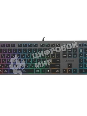 Клавиатура A4Tech Fstyler FX60H проводная, USB Type-A, серый
