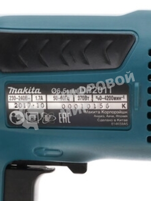 Дрель-шуруповерт Makita DP2011, 370 Вт, 28 Нм, щеточный