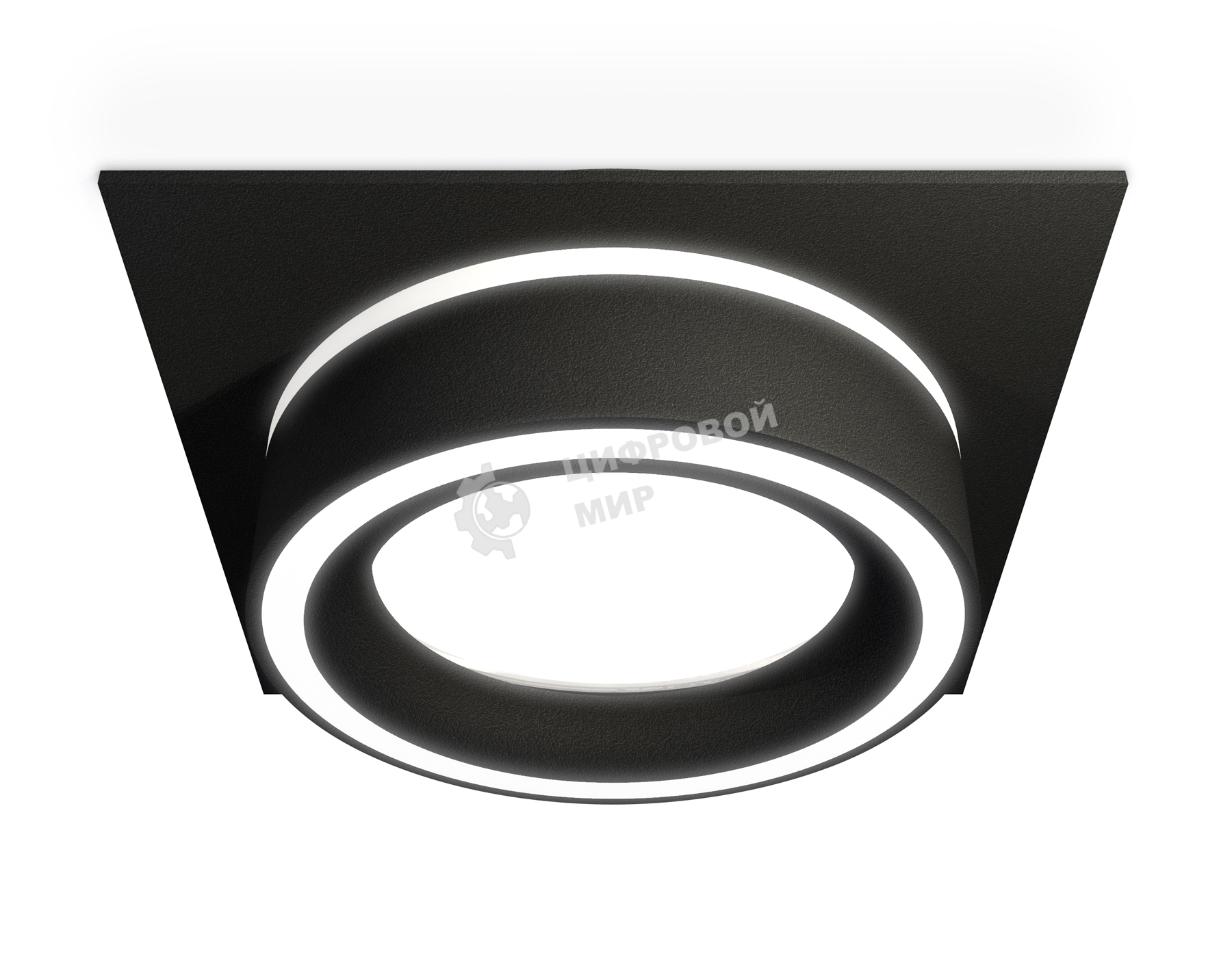Комплект встраиваемого светильника Ambrella light XC8062018 SBK/FR черный песок/белый матовый GX53 (C8062, N8434)