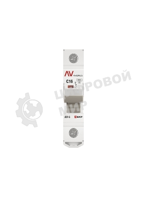 Выключатель автоматический однополюсный AV-6 16А C 6кА AVERES mcb6-1-16C-av EKF